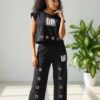 Grommet Detail Two-Piece Lounge Set