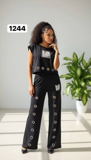 Grommet Detail Two-Piece Lounge Set