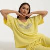 Embellished Wing Graphic Two-Piece Lounge Set Embellished Wing Graphic Two-Piece Lounge Set
