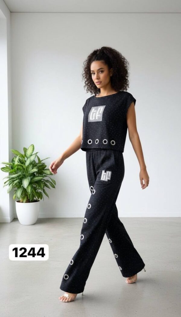 Grommet Detail Two-Piece Lounge Set