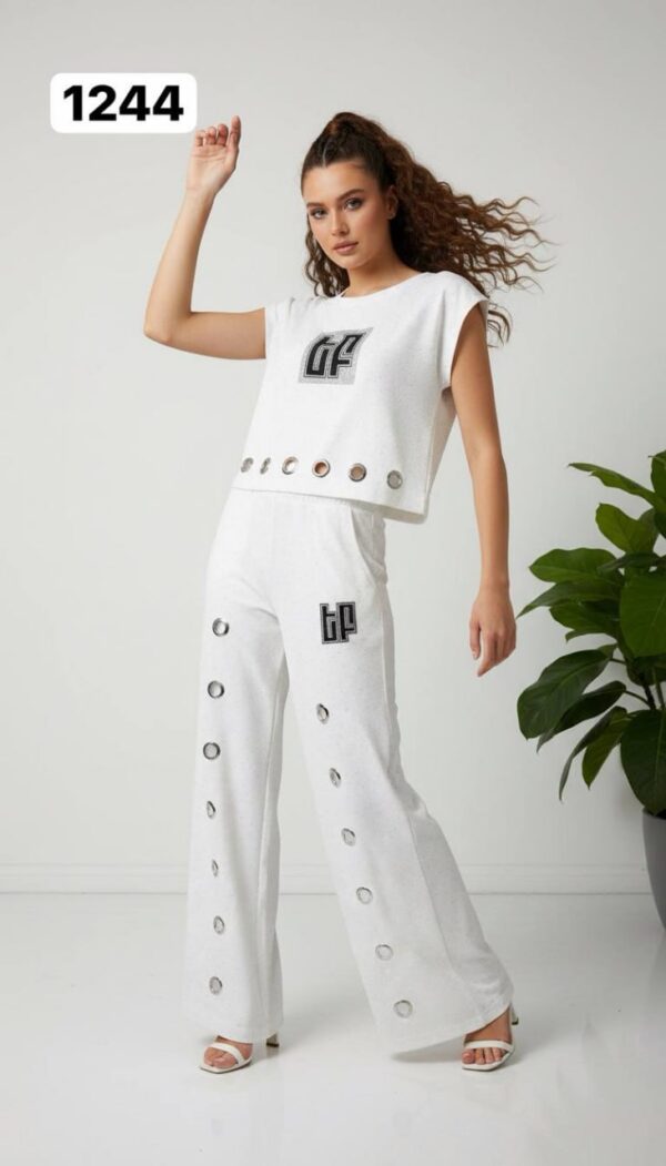 Grommet Detail Two-Piece Lounge Set