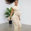 Grommet Detail Two-Piece Lounge Set