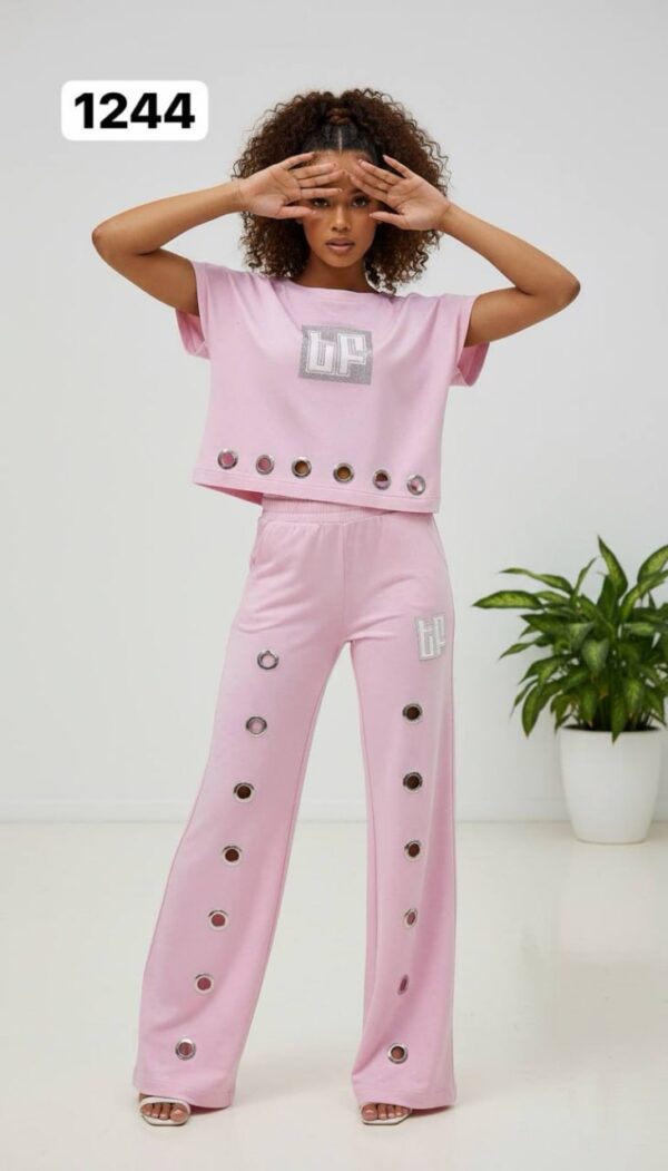 Grommet Detail Two-Piece Lounge Set