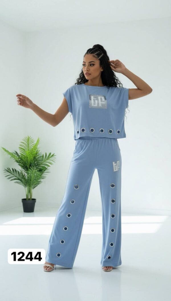 Grommet Detail Two-Piece Lounge Set