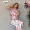 Leopard Print Fringe-Trim Two-Piece Set