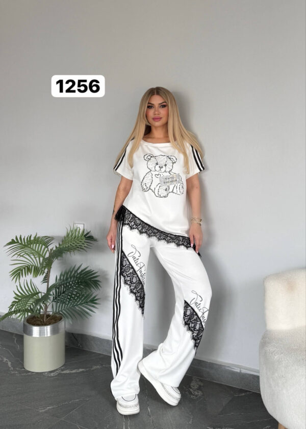 Wholesale Embellished Teddy Bear Lace Trim Set