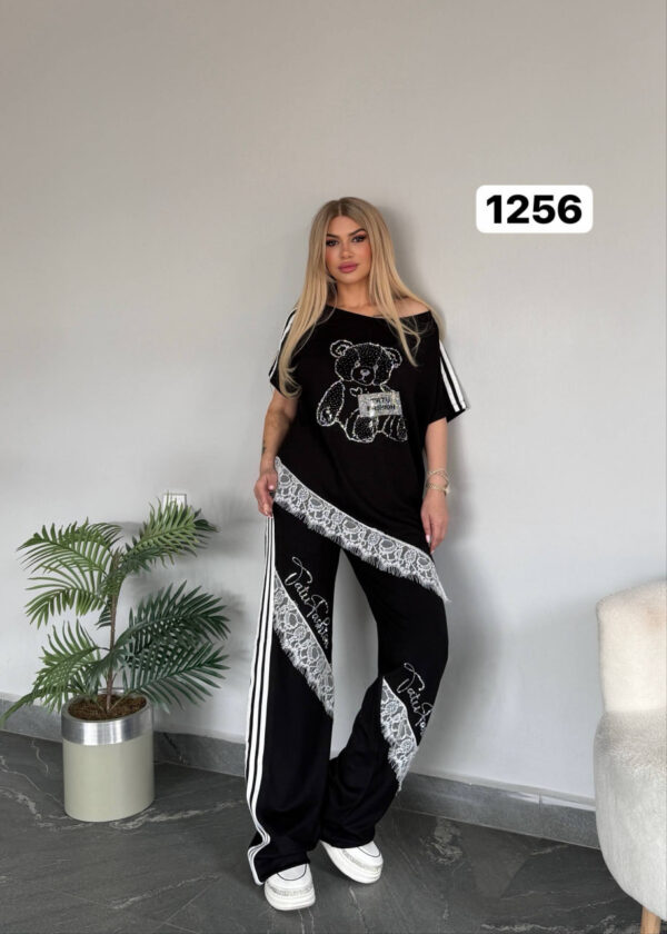 Wholesale Embellished Teddy Bear Lace Trim Set