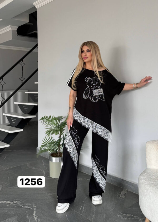 Wholesale Embellished Teddy Bear Lace Trim Set