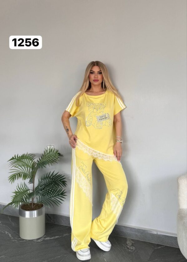 Wholesale Embellished Teddy Bear Lace Trim Set