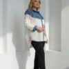 Playful Teddy Bear Print Denim-Accented Tunic Playful Teddy Bear Print Denim-Accented Tunic