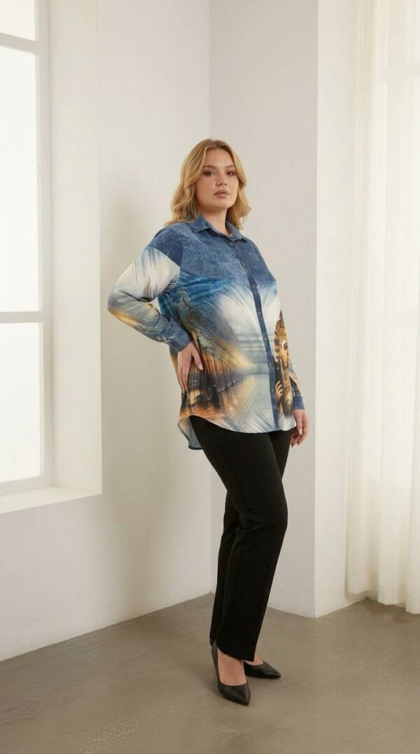 Wholesale Egyptian Queen Print Tunic Blouse Wholesale Egyptian Queen Print Tunic Blouse