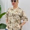 Floral Butterfly Print Embellished Bomber Jacket Floral Butterfly Print Embellished Bomber Jacket