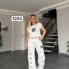 Grommet Detail Two-Piece Lounge Set