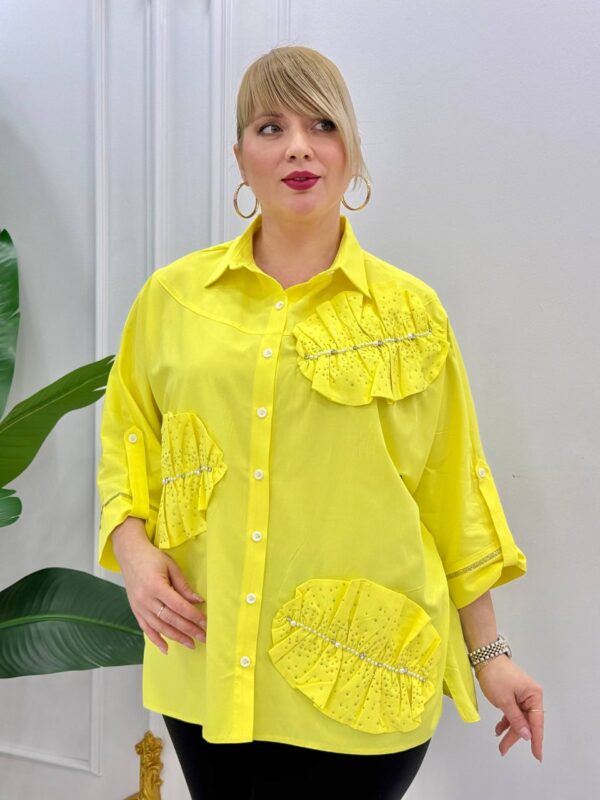 Wholesale Pearl-Embellished Oversized Shirt Wholesale Pearl-Embellished Oversized Shirt