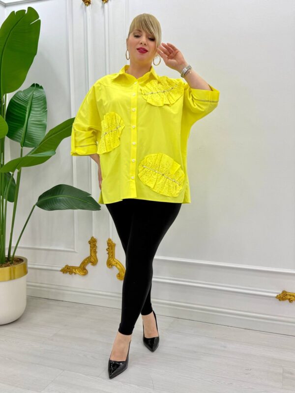 Wholesale Pearl-Embellished Oversized Shirt Wholesale Pearl-Embellished Oversized Shirt