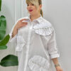 Wholesale Pearl-Embellished Oversized Shirt Wholesale Pearl-Embellished Oversized Shirt
