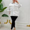 Wholesale Pearl-Embellished Oversized Shirt Wholesale Pearl-Embellished Oversized Shirt