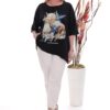 Asymmetrical Seashell Graphic Print Tunic Asymmetrical Seashell Graphic Print Tunic