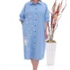 Oversized Dandelion Print Shirtdress Oversized Dandelion Print Shirtdress