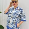Floral Butterfly Print Embellished Bomber Jacket Floral Butterfly Print Embellished Bomber Jacket