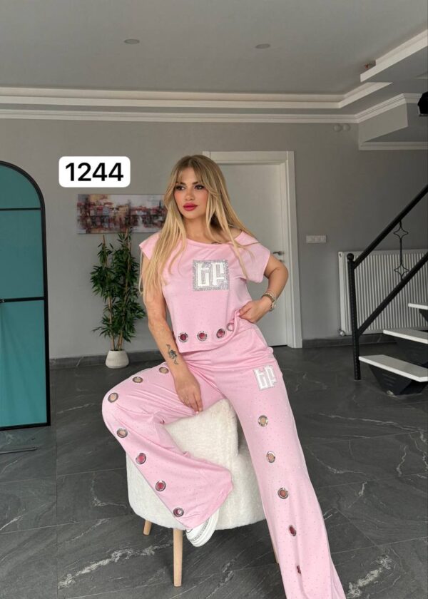 Grommet Detail Two-Piece Lounge Set