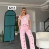 Grommet Detail Two-Piece Lounge Set