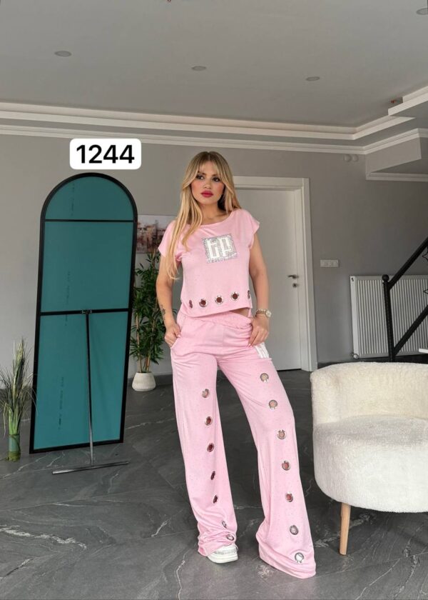Grommet Detail Two-Piece Lounge Set