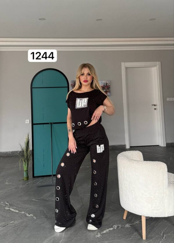 Grommet Detail Two-Piece Lounge Set