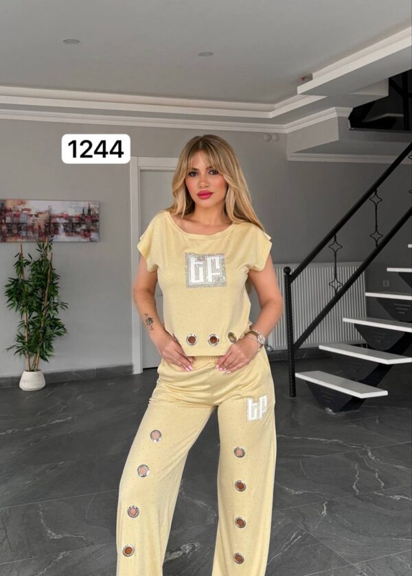 Grommet Detail Two-Piece Lounge Set