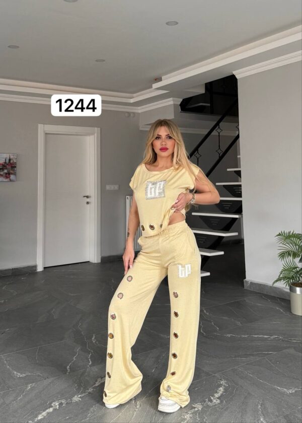 Grommet Detail Two-Piece Lounge Set