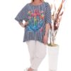 Asymmetrical Seashell Graphic Print Tunic Asymmetrical Seashell Graphic Print Tunic
