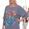 Asymmetrical Seashell Graphic Print Tunic Asymmetrical Seashell Graphic Print Tunic