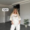 Embellished Wing Graphic Two-Piece Lounge Set Embellished Wing Graphic Two-Piece Lounge Set
