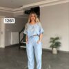 Embellished Wing Graphic Two-Piece Lounge Set Embellished Wing Graphic Two-Piece Lounge Set