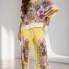Artistic Print Two-Piece Set - Premium Top & Pants