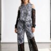 Women's Leopard Print Two-Piece Set with Lace Details Women's Leopard Print Two-Piece Set with Lace Details