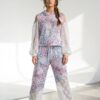Women's Leopard Print Two-Piece Set with Lace Details Women's Leopard Print Two-Piece Set with Lace Details