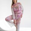 Women's Leopard Print Two-Piece Set with Lace Details Women's Leopard Print Two-Piece Set with Lace Details