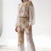 Women's Leopard Print Two-Piece Set with Lace Details Women's Leopard Print Two-Piece Set with Lace Details