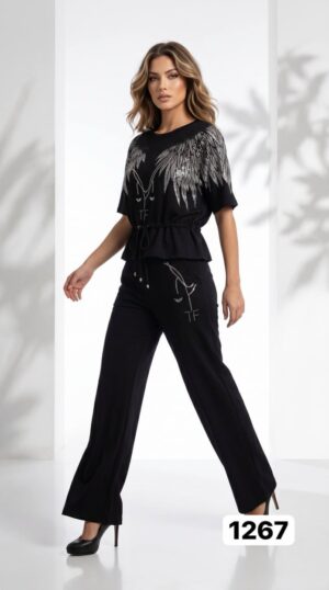 Premium Black Top Bottom Set - Wholesale Fashion