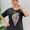 Black Beaded Grape Embellished Blouse Premium Edition Black Beaded Grape Embellished Blouse Premium Edition