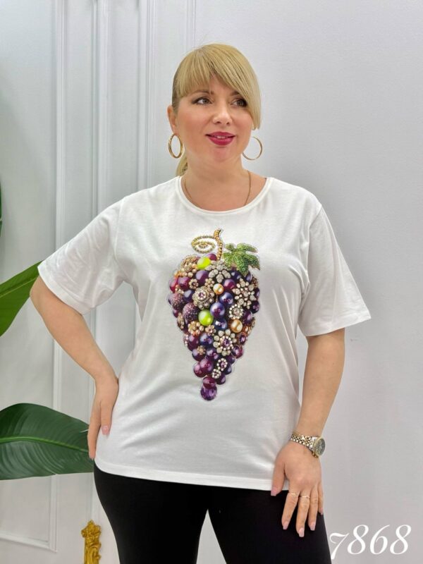 Black Beaded Grape Embellished Blouse Premium Edition Black Beaded Grape Embellished Blouse Premium Edition