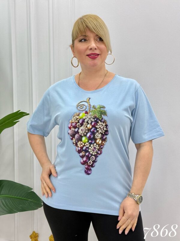 Black Beaded Grape Embellished Blouse Premium Edition Black Beaded Grape Embellished Blouse Premium Edition