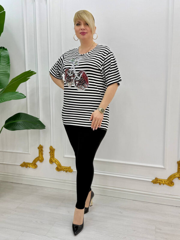 Women's Striped Blouse LABELLA7857 - Premium Casual Top