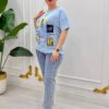 Premium Graphic Blouse with Embellished Detailing Premium Graphic Blouse with Embellished Detailing