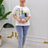 Premium Graphic Blouse with Embellished Detailing Premium Graphic Blouse with Embellished Detailing