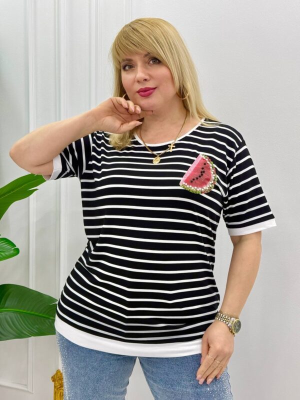 Women's Striped Casual Blouse