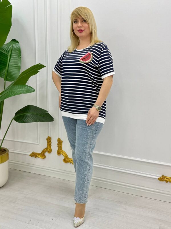 Women's Striped Casual Blouse