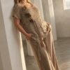 Premium Sequin Blouse with Mesh Panels Premium Sequin Blouse with Mesh Panels