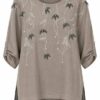 Premium Embroidered Linen Blouse Premium Embroidered Linen Blouse